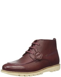 Bottes marron foncé Kickers