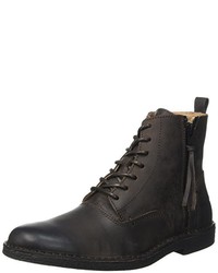 Bottes marron foncé Kickers