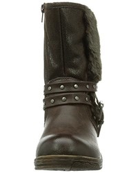 Bottes marron foncé Laufsteg München