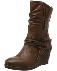 Bottes marron foncé Mustang