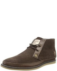 Bottes marron foncé Original Penguins