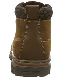 Bottes marron foncé Skechers