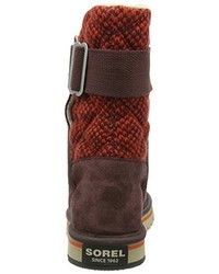 Bottes marron foncé Sorel