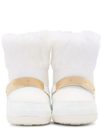 Bottes mi-mollet blanches Giuseppe Zanotti