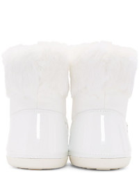 Bottes mi-mollet blanches Giuseppe Zanotti