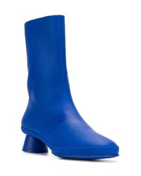 Bottes mi-mollet en cuir bleues Camper Lab