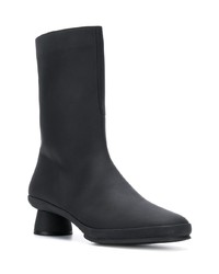 Bottes mi-mollet en cuir noires Camper Lab