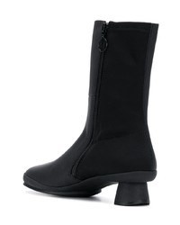 Bottes mi-mollet en cuir noires Camper Lab