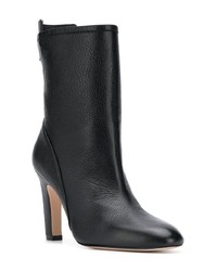 Bottes mi-mollet en cuir noires Stuart Weitzman