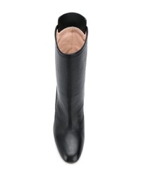 Bottes mi-mollet en cuir noires Stuart Weitzman