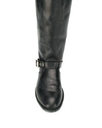 Bottes mi-mollet en cuir noires Golden Goose