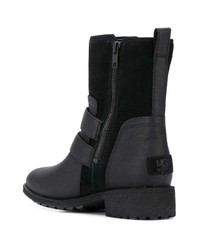 Bottes mi-mollet en cuir noires UGG Australia