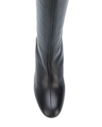 Bottes mi-mollet en cuir noires Gia Couture