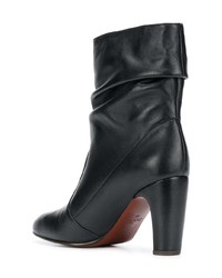 Bottes mi-mollet en cuir noires Chie Mihara