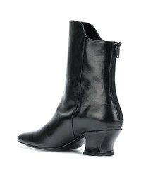 Bottes mi-mollet en cuir noires Dorateymur