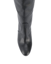 Bottes mi-mollet en cuir noires The Seller