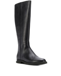 Bottes mi-mollet en cuir noires Camper