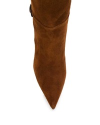 Bottes mi-mollet en daim marron Giuseppe Zanotti