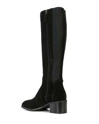 Bottes mi-mollet en daim noires Aquatalia