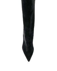 Bottes mi-mollet en daim noires Gia Couture