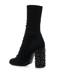 Bottes mi-mollet en daim noires Gentry Portofino