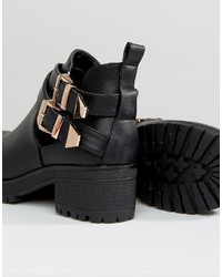 Bottes noires London Rebel