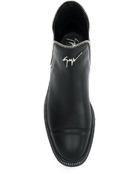 Bottes noires Giuseppe Zanotti Design