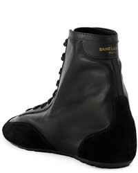 Bottes noires Saint Laurent