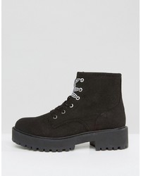 Bottes noires Pull&Bear