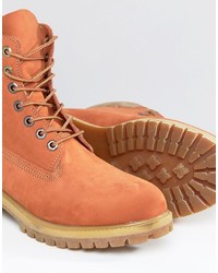 Bottes orange Timberland