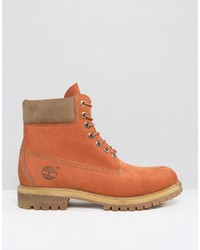 Bottes orange Timberland