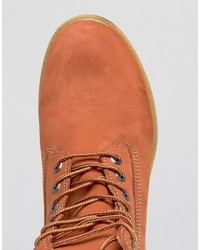 Bottes orange Timberland