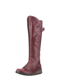 Bottes pourpre foncé Fly London