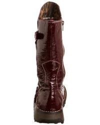 Bottes pourpre foncé Fly London