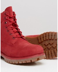 Bottes rouges Timberland