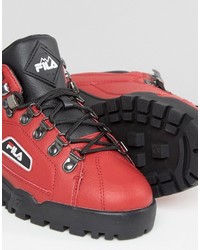 Bottes rouges Fila