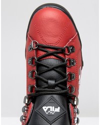 Bottes rouges Fila