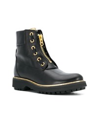 Bottines à lacets en cuir noires Geox