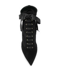 Bottines à lacets en daim noires Dolce & Gabbana