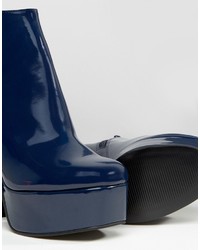 Bottines bleu marine Asos