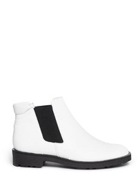 Bottines chelsea blanches