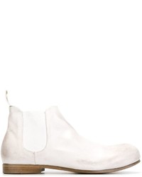 Bottines chelsea blanches