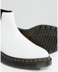 Bottines chelsea blanches Dr. Martens