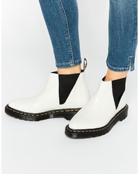 Bottines chelsea blanches Dr. Martens