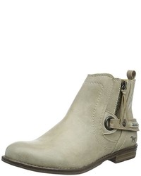 Bottines chelsea blanches Mustang