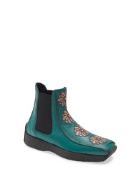 Bottines chelsea bleu canard