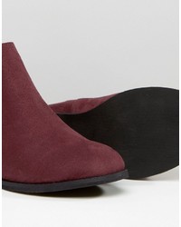 Bottines chelsea bordeaux Asos