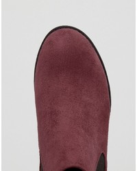 Bottines chelsea bordeaux Asos