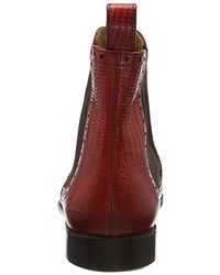 Bottines chelsea bordeaux