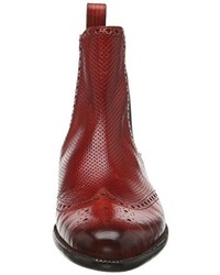 Bottines chelsea bordeaux